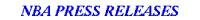 Read the latest NBA Press Releases